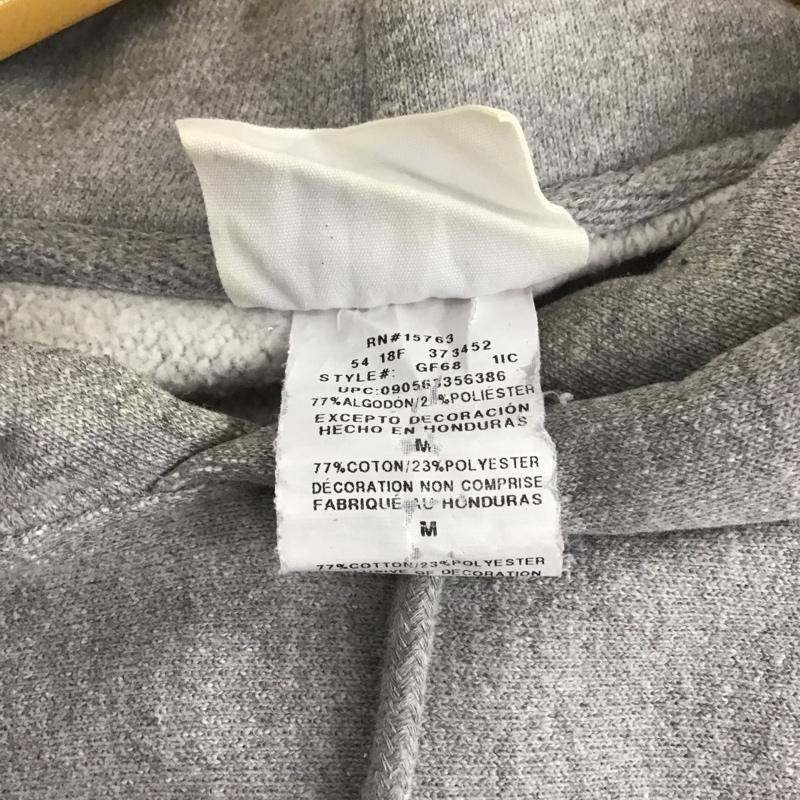 チャンピオン Campion パーカー 長袖 フーディ M 無地 灰 / グレー /  メンズ USED 古着 中古 10130007