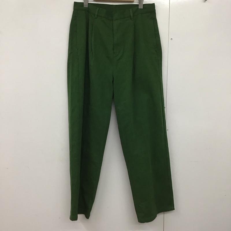 アーバンリサーチ URBAN RESEARCH パンツ チノパン チノパン ワイドパンツ カジュアルパンツ L 無地 緑 / グリーン /  メンズ USED 古着 中古 10142376