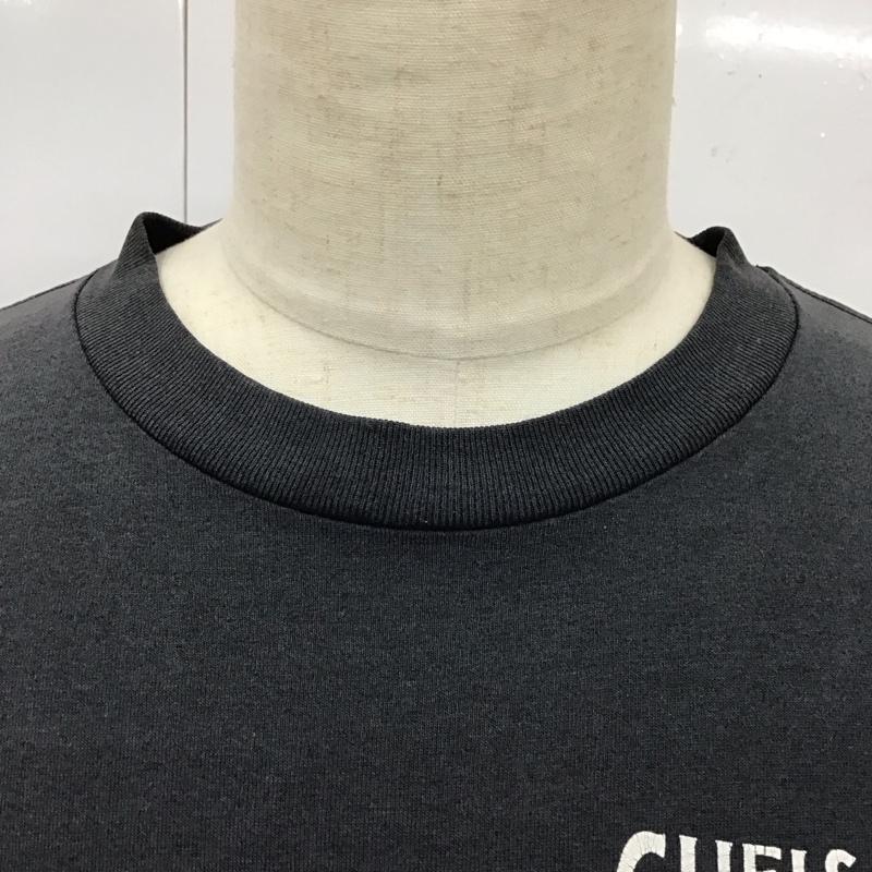 フルーツオブザルーム FRUIT OF THE LOOM Tシャツ 半袖 半袖カットソー プリントTシャツ クルーネックカットソー 古着 L ロゴ、文字 黒 / ブラック /  メンズ USED 古着 中古 10115328