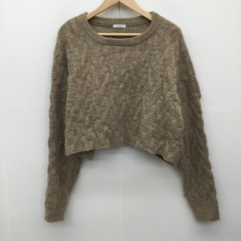 アイテムズ アーバンリサーチ ITEMS URBAN RESEARCH ニット、セーター 長袖 IT27-22A012 FREE  茶 / ブラウン /  レディース USED 古着 中古 10142528