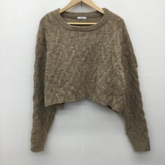 アイテムズ アーバンリサーチ ITEMS URBAN RESEARCH ニット、セーター 長袖 IT27-22A012 FREE  茶 / ブラウン /  レディース USED 古着 中古 10142528