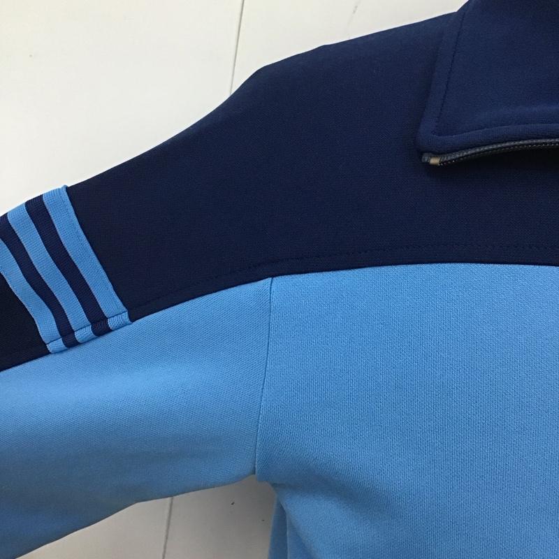アディダス adidas ジャケット、上着 ジャンパー、ブルゾン ats-44f ジャージ デッドストック 西ドイツ製 70~80s ジップアップジャケット 2 ロゴ、文字 青 / ブルー /  メンズ USED 古着 中古 10116367