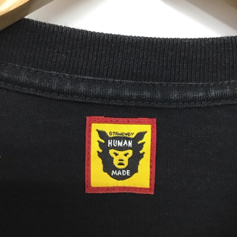 ヒューマンメード HUMAN MADE カットソー 長袖 M プリント 黒 / ブラック /  メンズ USED 古着 中古 10149154