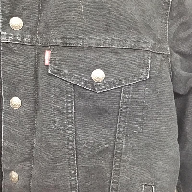 リーバイストラウスアンドコー Levi Strauss & co. ジャケット、上着 ジャケット、ブレザー デニムジャケット Gジャン アウター 裏地ボア S ロゴ、文字 黒 / ブラック /  メンズ USED 古着 中古 10139052
