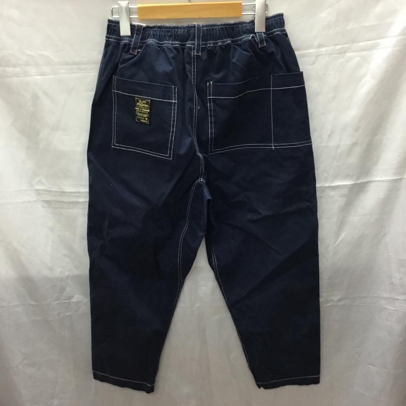 ジムマスター gym master ボトムス ボトムス G357620 ストレッチピケアンクルパンツ M 無地 紺 / ネイビー /  メンズ USED 古着 中古 10111916