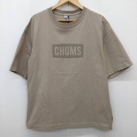 チャムス CHUMS Tシャツ 半袖 CH01-2271 ヘビーウェイトロゴTシャツ M ロゴ、文字 茶 / ブラウン /  メンズ USED 古着 中古 10135942