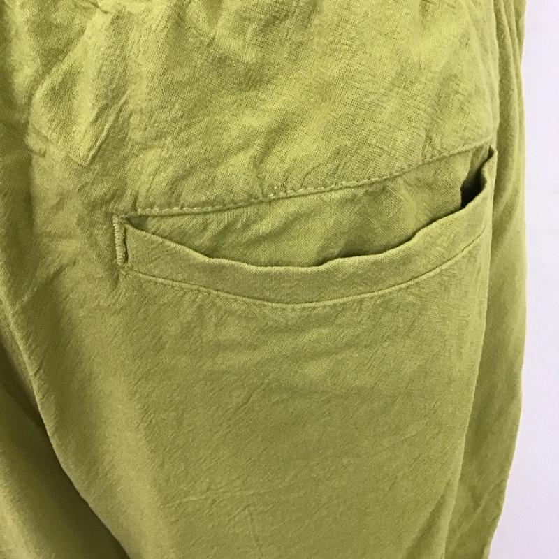 フリークスストア FREAK S STORE パンツ ワークパンツ、ペインターパンツ 221-3427 ワイドパンツ カジュアルパンツ ストレッチパンツ FREE 無地 緑 / グリーン /  レディース USED 古着 中古 10110267