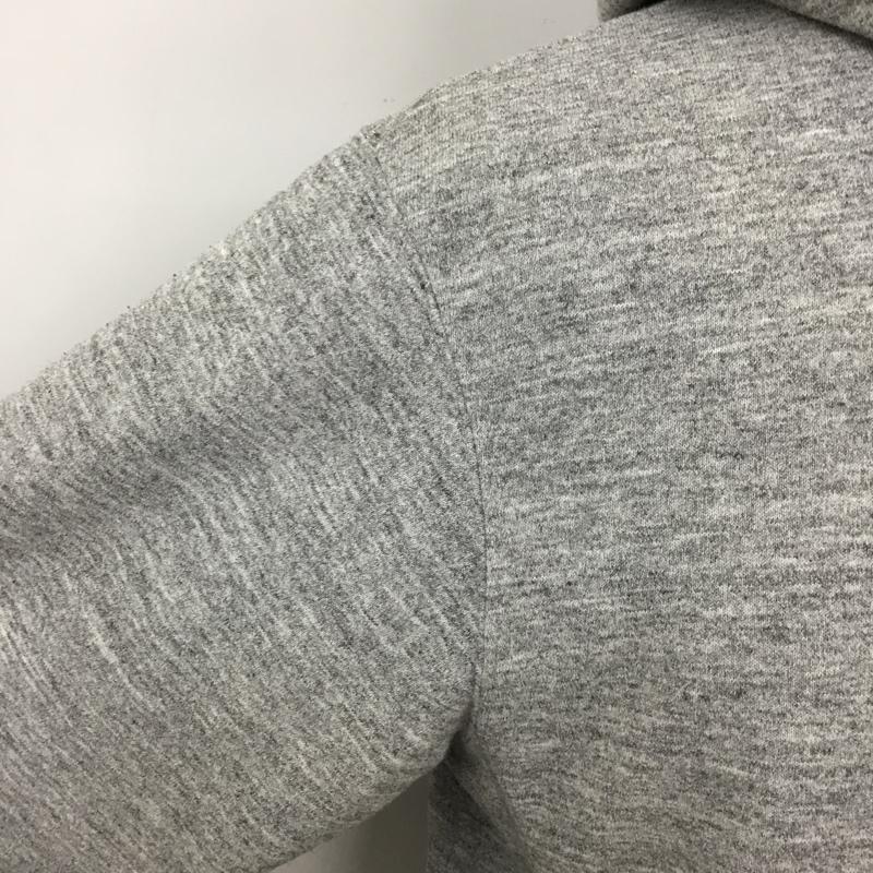 ザノースフェイス THE NORTH FACE パーカー 長袖 NT12037 スクエアロゴフルジップフーディ長袖パーカー スウェット M ロゴ、文字 灰 / グレー /  メンズ USED 古着 中古 10110097