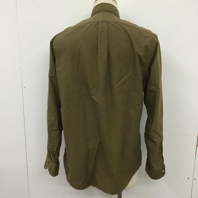 ポロラルフローレン POLO RALPH LAUREN シャツ、ブラウス 長袖 ボタンダウン コットン M ワンポイント カーキ / カーキ /  メンズ USED 古着 中古 10122989