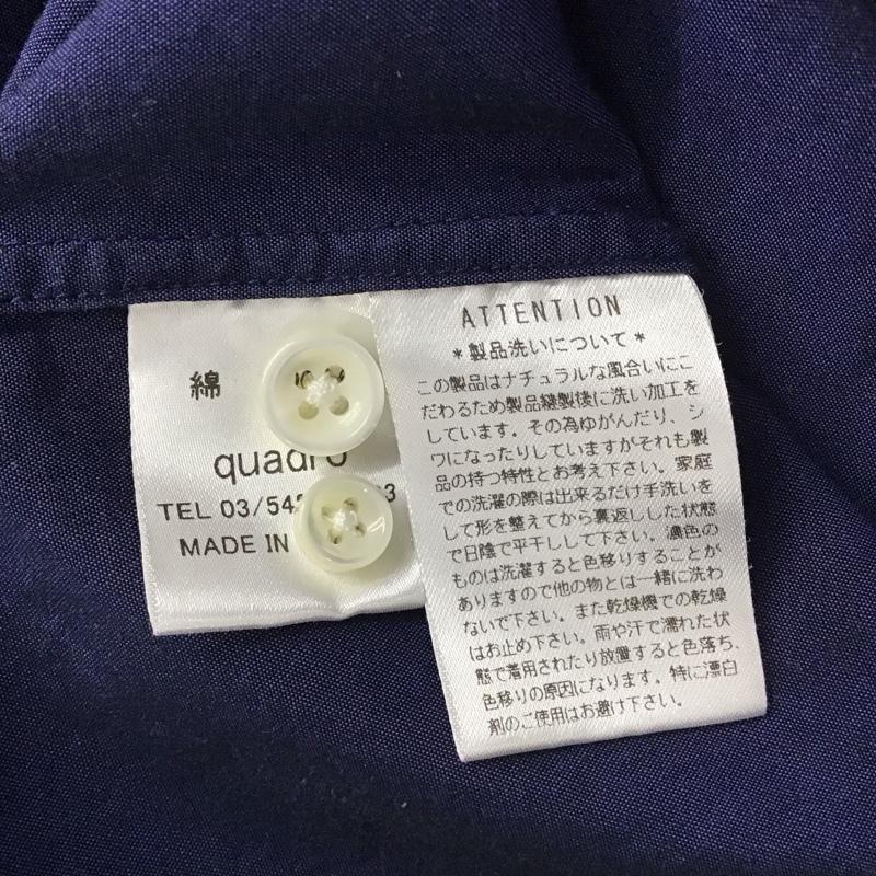 マリネロ MARINERO シャツ、ブラウス 長袖 長袖シャツ 無地シャツ カラーシャツ ボタンダウンシャツ 2 無地 紺 / ネイビー /  メンズ USED 古着 中古 10131767