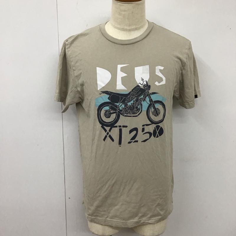 デウスエクスマキナ DEUS EX MACHINA Tシャツ 半袖 半袖カットソー プリントTシャツ クルーネックカットソー M プリント ベージュ / ベージュ /  メンズ USED 古着 中古 10114502