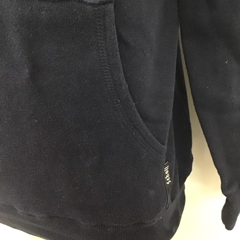 ショット schott パーカー 長袖 3163020 RUSSELL ATHLETIC プルオーバー S ロゴ、文字 紺 / ネイビー /  メンズ USED 古着 中古 10108248