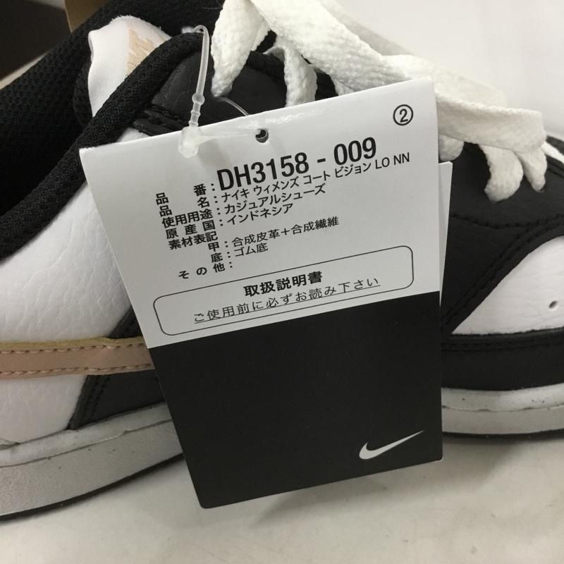 ナイキ NIKE スニーカー スニーカー DH3158 009 W COURT VISION LOW NN 25cm 箱有 25.0cm ロゴ、文字 白 / ホワイト / X 黒 / ブラック / X 桃 / ピンク /  レディース USED 古着 中古 10139932