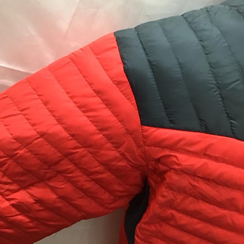 エディーバウアー Eddie Bauer ジャケット、上着 ジャケット、ブレザー ジップアップジャケット ジャンパー ジャケット ダウンジャケット アウター M ロゴ、文字 赤 / レッド / X 紺 / ネイビー /  メンズ USED 古着 中古 10110765