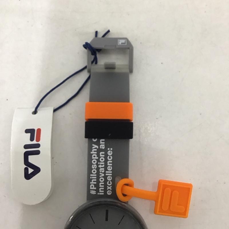 フィラ FILA 腕時計 アナログ（クォーツ式） 38-199 箱有 ロゴ、文字 灰 / グレー /  メンズ USED 古着 中古 10134102