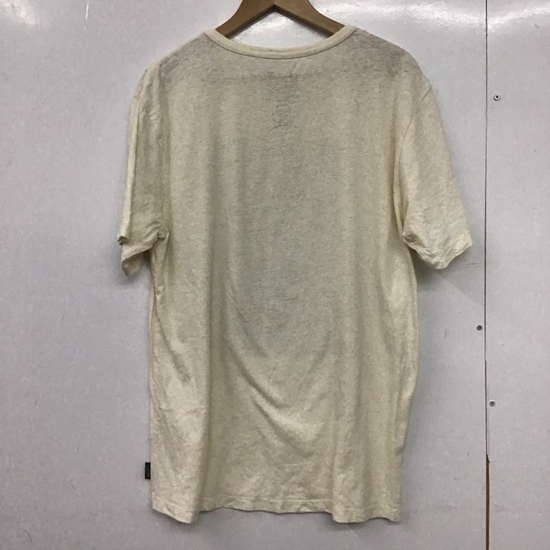 ゴーヘンプ GOHEMP Tシャツ 半袖 半袖カットソー プリントTシャツ クルーネックカットソー XL プリント アイボリー / アイボリー /  メンズ USED 古着 中古 10148526