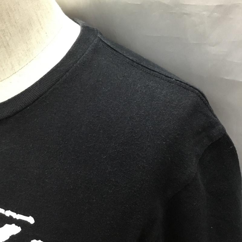 ステューシー STUSSY Tシャツ 半袖 半袖カットソー プリントTシャツ クルーネックカットソー S ロゴ、文字 黒 / ブラック /  メンズ USED 古着 中古 10116727