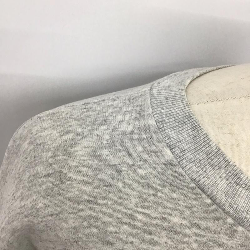 ディズニー Disney トレーナー 長袖 長袖トレーナー スウェット クルーネック リブスウェットカットソー 80s 古着 L プリント 灰 / グレー /  メンズ USED 古着 中古 10124090