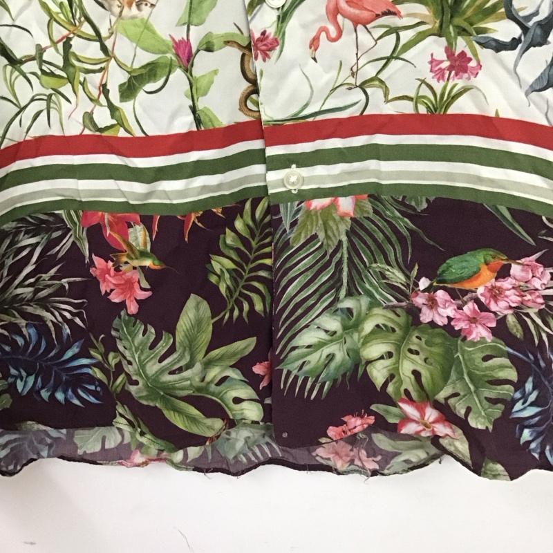 ザラ ZARA シャツ、ブラウス 半袖 半袖シャツ プリントシャツ カラーシャツ M プリント マルチカラー / マルチカラー /  メンズ USED 古着 中古 10131003