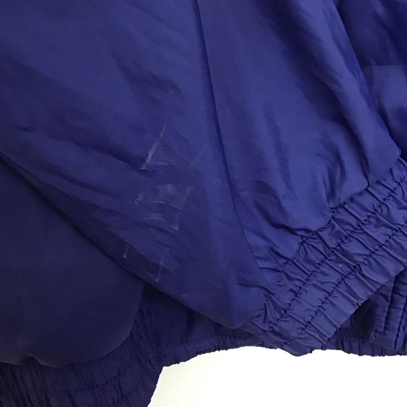 アディダス adidas ジャケット、上着 ジャンパー、ブルゾン ジップアップジャケット ナイロンジャケット アウター L ロゴ、文字 青 / ブルー / X 赤 / レッド / X 銀 / シルバー /  メンズ USED 古着 中古 10140741