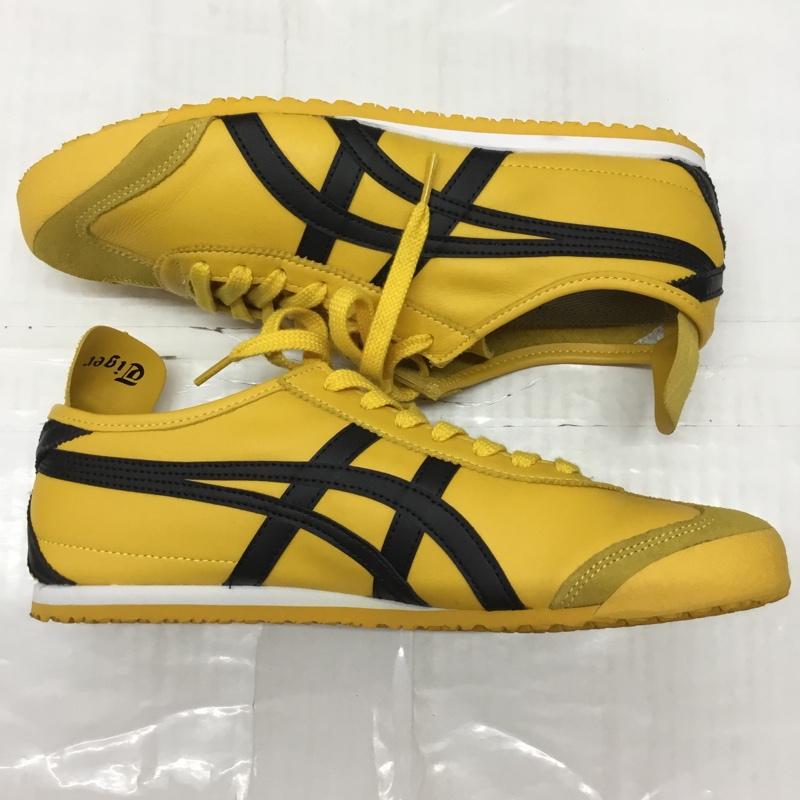 オニツカタイガー ONITSUKA TIGER スニーカー スニーカー 1183C102 MEXICO 66 27cm 箱有 27.0cm ロゴ、文字 黄 / イエロー / X 黒 / ブラック /  メンズ USED 古着 中古 10118680