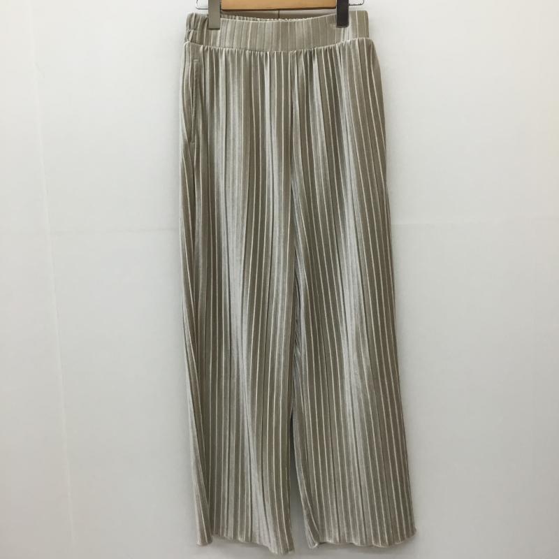グローバルワーク GLOBAL WORK パンツ スラックス FREE 無地 ベージュ / ベージュ /  レディース USED 古着 中古 10139685