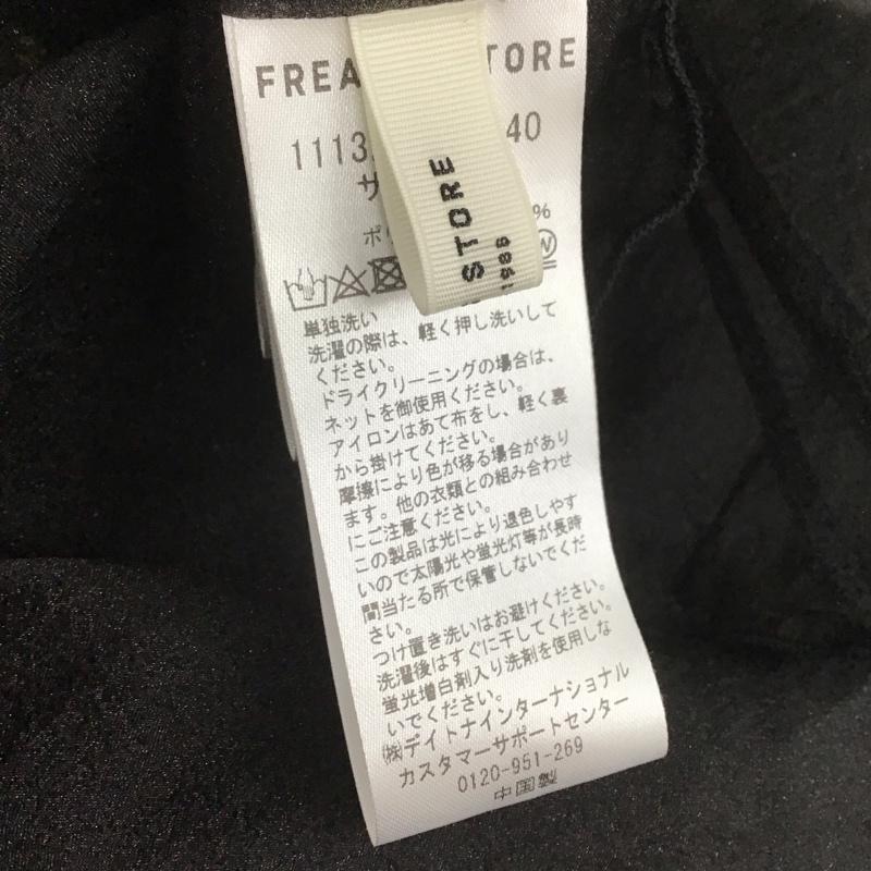 フリークスストア FREAK S STORE ワンピース ミニスカート 1113248903240 シアーカシュクール半袖ワンピース FREE 無地 黒 / ブラック /  レディース USED 古着 中古 10107332