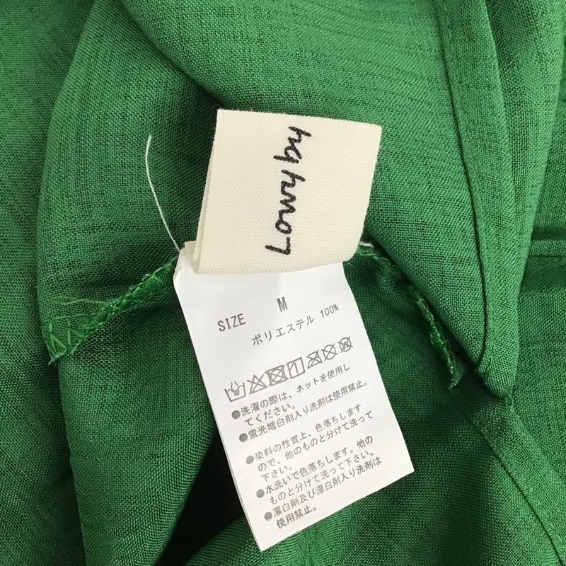 ロヴィ LOWY ワンピース ロングスカート 半袖ワンピース ロングワンピース Vネック フレアスカート M 無地 緑 / グリーン /  レディース USED 古着 中古 10105728