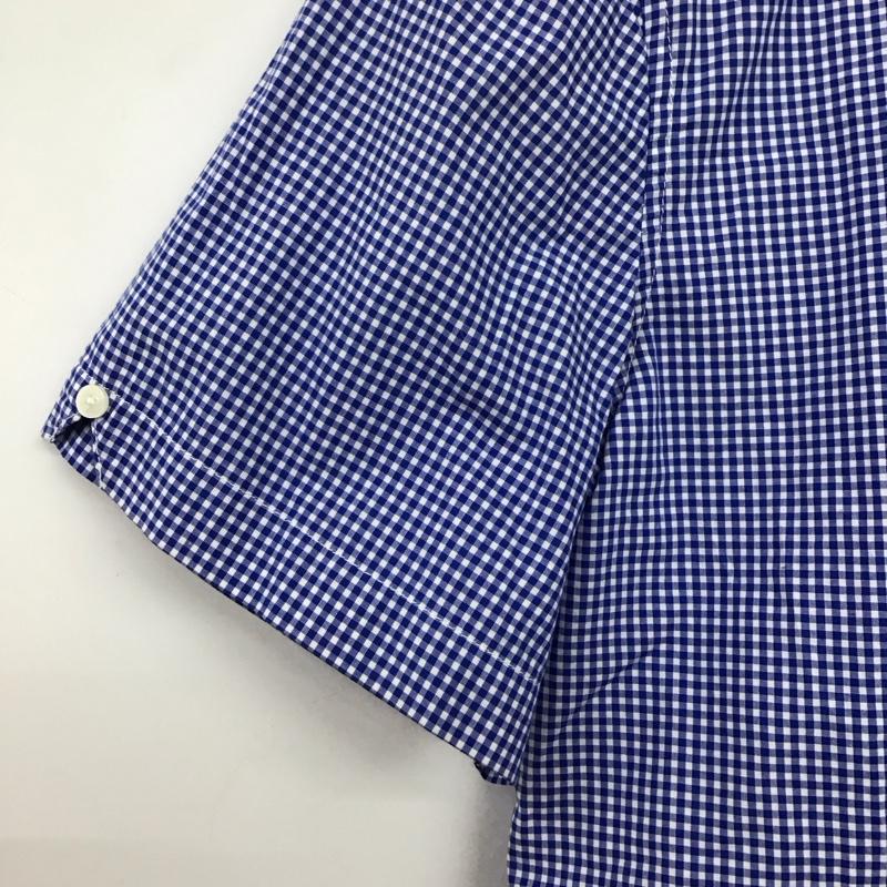 フレッドペリー FRED PERRY シャツ、ブラウス 半袖 半袖シャツ チェックシャツ カラーシャツ S チェック 白 / ホワイト / X 青 / ブルー /  メンズ USED 古着 中古 10130126