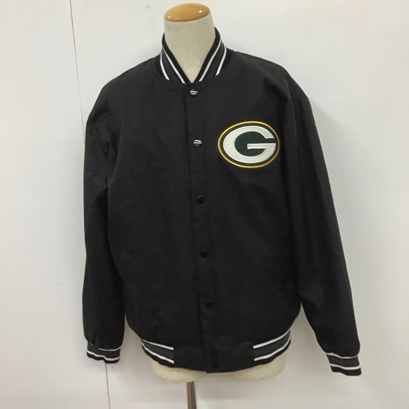 ナショナルフットボールリーグ NFL ジャケット、上着 ジャンパー、ブルゾン グリーンベイ パッカーズ L ロゴ、文字 黒 / ブラック /  メンズ USED 古着 中古 10110199