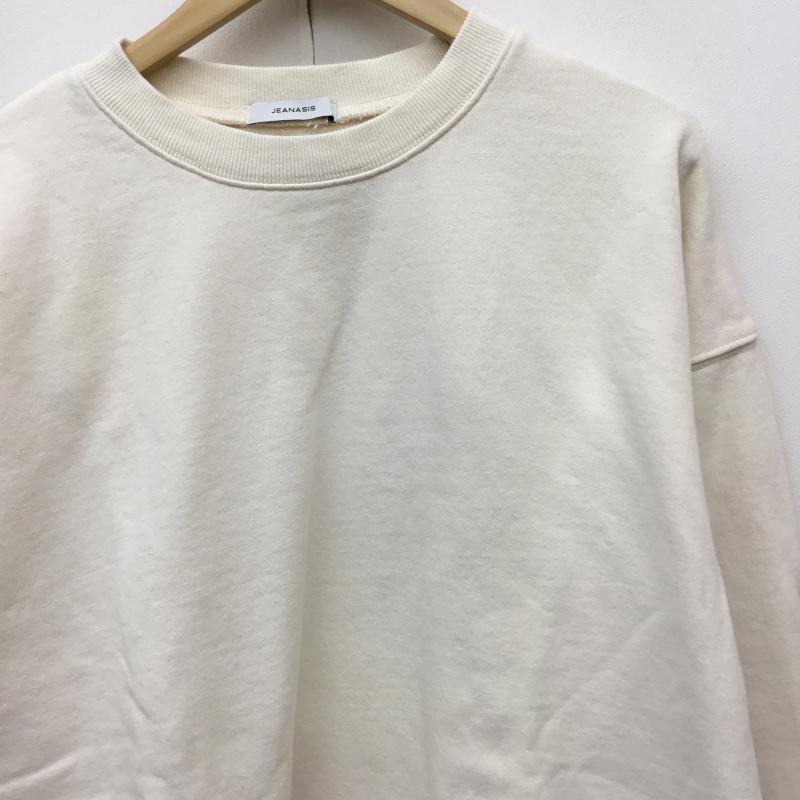 ジーナシス JEANASIS トレーナー 長袖 JS063915CF FREE 無地 オフホワイト / オフホワイト /  レディース USED 古着 中古 10140852