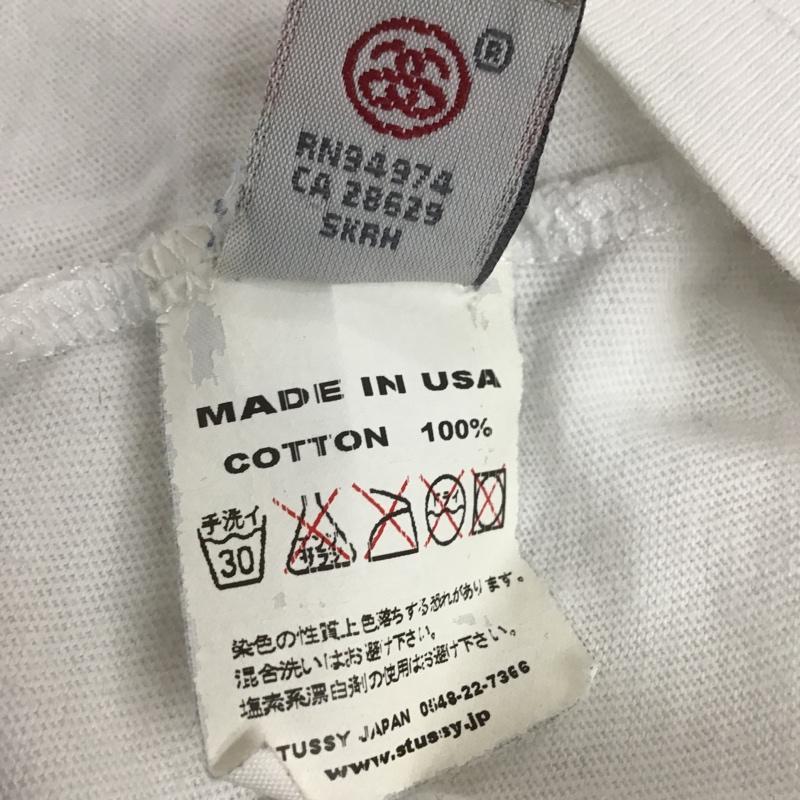 ステューシー STUSSY Tシャツ 半袖 プリント M プリント 白 / ホワイト /  メンズ USED 古着 中古 10106086