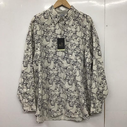ゴースローキャラバン go slow caravan シャツ、ブラウス 長袖 長袖シャツ プリントシャツ カラーシャツ 5 プリント アイボリー / アイボリー /  メンズ USED 古着 中古 10147540