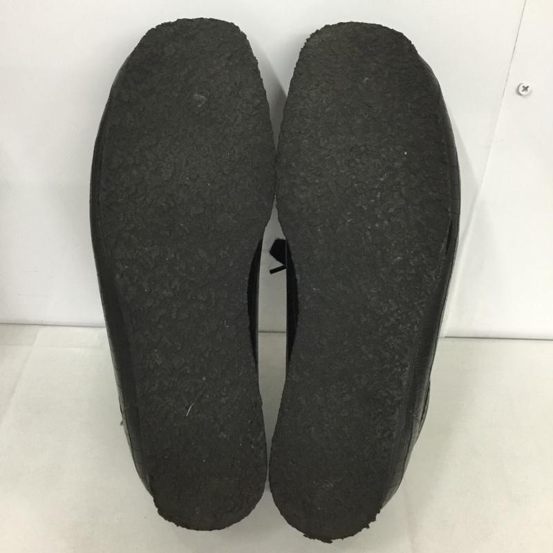 クラークス Clarks カジュアルシューズ カジュアルシューズ WACKO MARIA CROCODILE EMBOSSED LEATHER WALLABEE UK9.5 箱有 US：10.5  黒 / ブラック /  メンズ USED 古着 中古 10139933