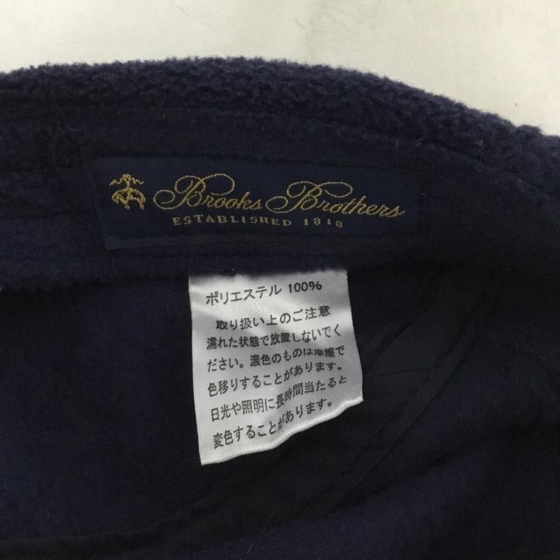 ブルックスブラザーズ BROOKS BROTHERS 帽子 キャップ ポリエステル フリース GFロゴ ジェットキャップ ワンポイント 紺 / ネイビー /  メンズ USED 古着 中古 10144843