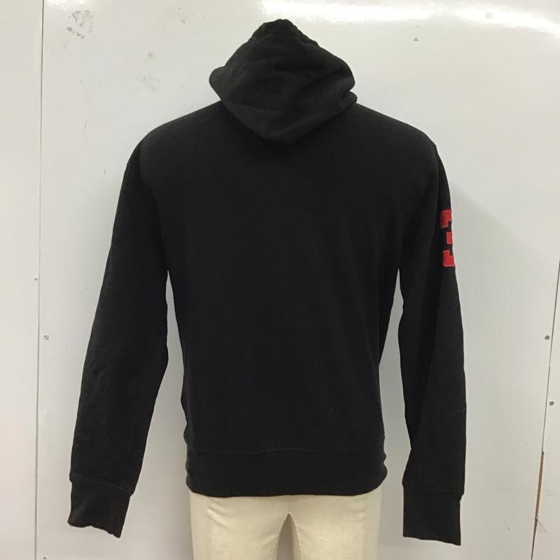 ポロラルフローレン POLO RALPH LAUREN トレーナー 長袖 長袖パーカー プルオーバーパーカー プリントスウェット トレーナー S ロゴ、文字 黒 / ブラック /  メンズ USED 古着 中古 10123712