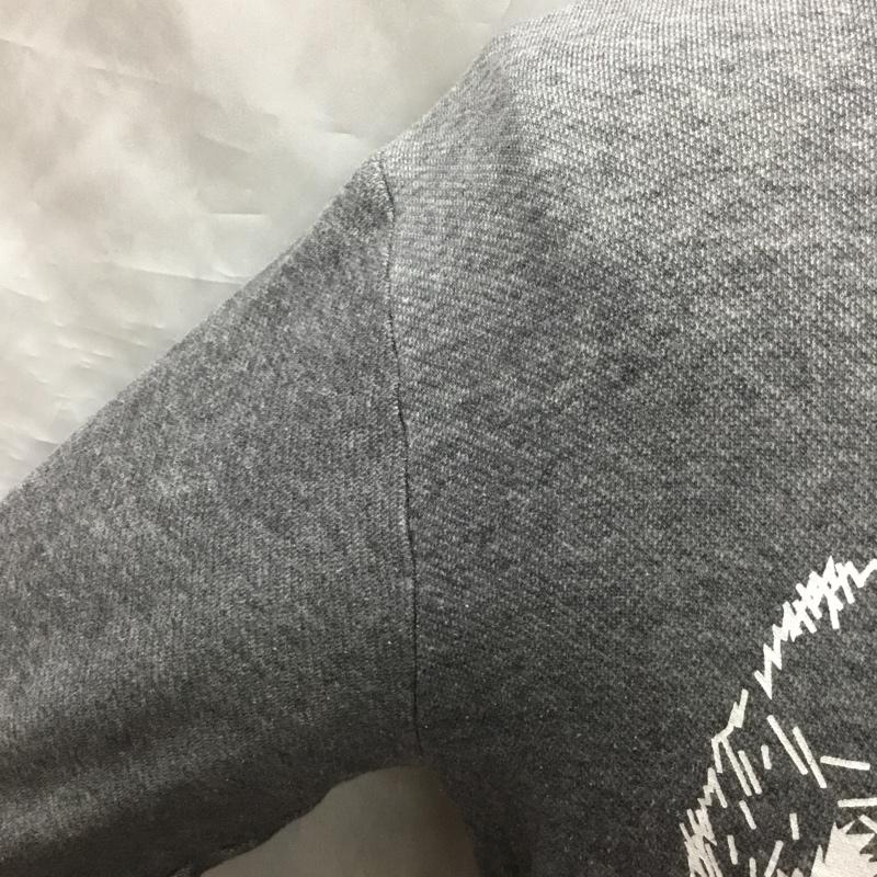 キツネティー Kitsune  Tee トレーナー 長袖 S プリント 灰 / グレー /  メンズ USED 古着 中古 10121823