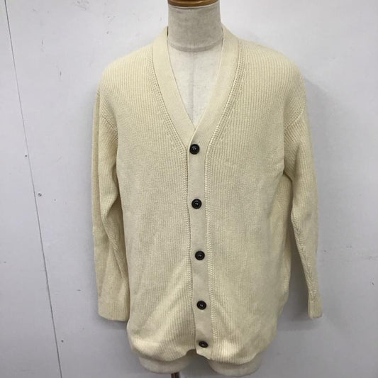 ザラ ZARA カーディガン 長袖 長袖カーディガン 長袖カットソー ノーカラージャケット 前開カーディガン M 無地 白 / ホワイト /  メンズ USED 古着 中古 10124561