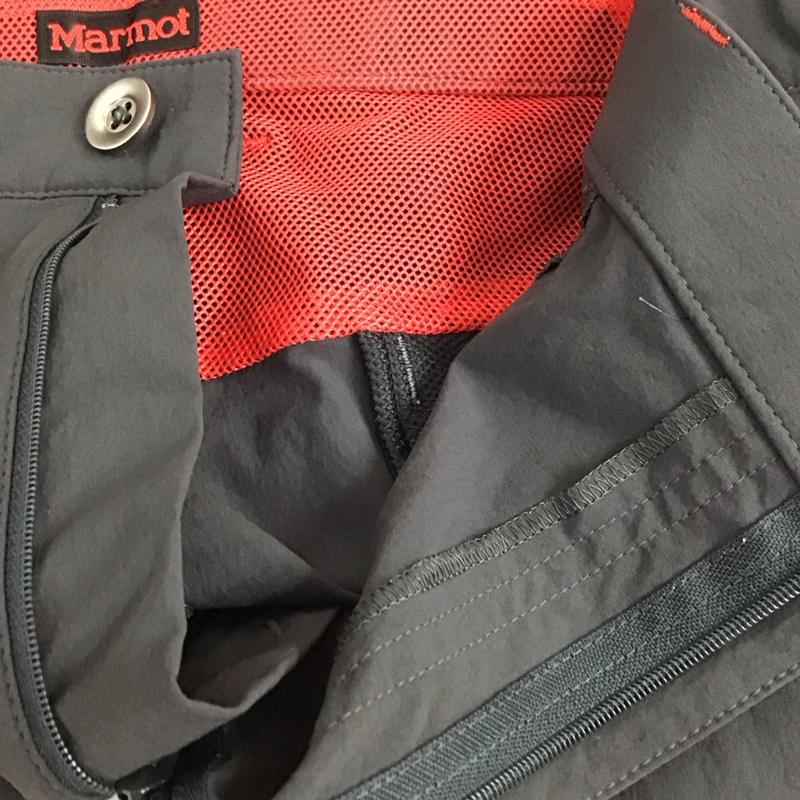 マーモット Marmot パンツ ショートパンツ ショートパンツ ハーフパンツ カジュアルパンツ XL ロゴ、文字 黒 / ブラック / X 灰 / グレー /  メンズ USED 古着 中古 10130356