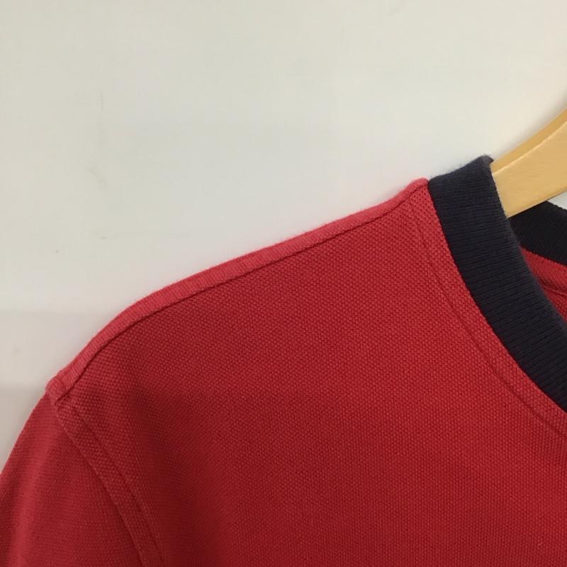 トミーヒルフィガー TOMMY HILFIGER Tシャツ 半袖 半袖カットソー プリントTシャツ クルーネックカットソー L ロゴ、文字 赤 / レッド /  メンズ USED 古着 中古 10148748