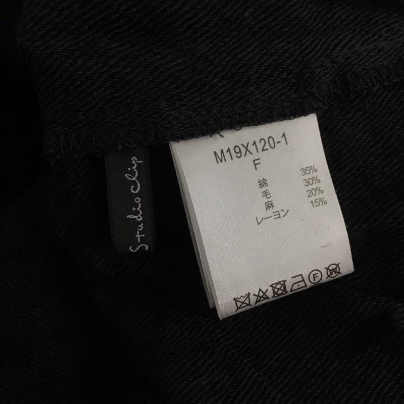 スタディオクリップ studio CLIP シャツ、ブラウス 長袖 FREE 無地 黒 / ブラック /  レディース USED 古着 中古 10136652