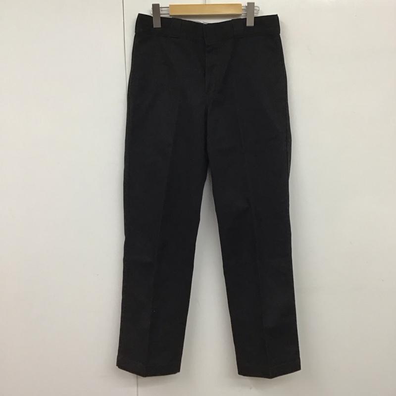 ディッキーズ Dickies パンツ ワークパンツ、ペインターパンツ 32インチ 無地 黒 / ブラック /  メンズ USED 古着 中古 10130482