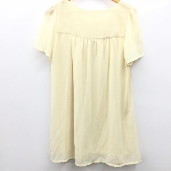 マジェスティックレゴン MAJESTIC LEGON ワンピース  ワンピース 半袖 FREE 無地 アイボリー / アイボリー /  レディース USED 古着 中古 10024833