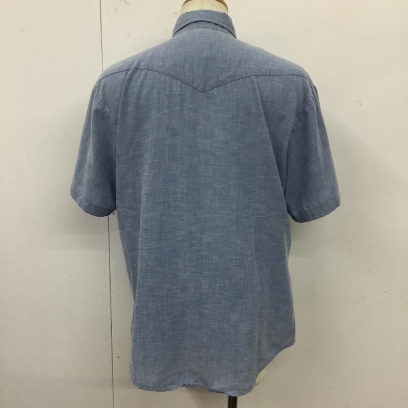 古着 USED シャツ、ブラウス 半袖 半袖シャツ カラーシャツ mr.leggs 古着70s ヴィンテージシャツ 刺繍 青 / ブルー /  メンズ USED 古着 中古 10120810