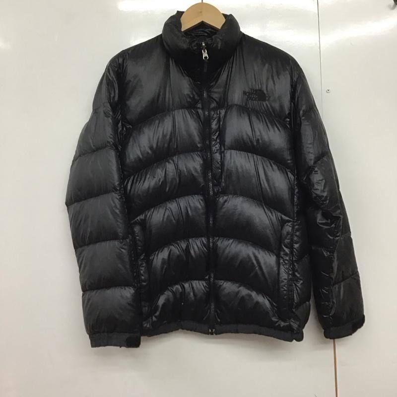 ザノースフェイス THE NORTH FACE ジャケット、上着 ジャンパー、ブルゾン nd91322 ACONCAGUAJACKET ジップアップダウンジャケット M ロゴ、文字 黒 / ブラック /  メンズ USED 古着 中古 10144443
