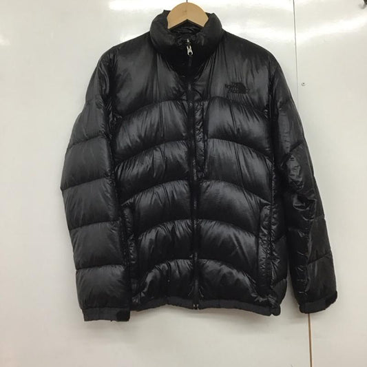 ザノースフェイス THE NORTH FACE ジャケット、上着 ジャンパー、ブルゾン nd91322 ACONCAGUAJACKET ジップアップダウンジャケット M ロゴ、文字 黒 / ブラック /  メンズ USED 古着 中古 10144443