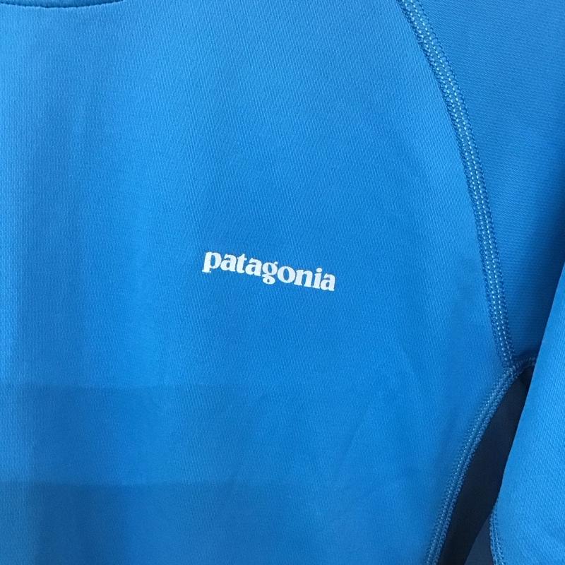 パタゴニア patagonia Tシャツ 半袖 半袖カットソー プリントTシャツ クルーネックカットソー S ロゴ、文字 青 / ブルー / X 紺 / ネイビー /  メンズ USED 古着 中古 10130464