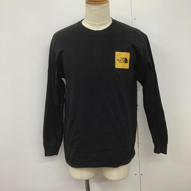 ザノースフェイス THE NORTH FACE カットソー 長袖 nt82136 ロングスリーブスクエアロゴティー 長袖カットソー プリントTシャツ M ロゴ、文字 黒 / ブラック /  メンズ USED 古着 中古 10125595