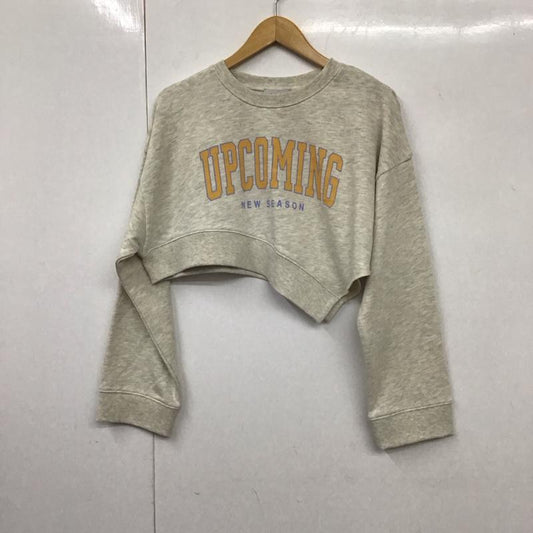ページボーイ PAGEBOY トレーナー 長袖 FREE プリント X ロゴ、文字 灰 / グレー /  レディース USED 古着 中古 10130429