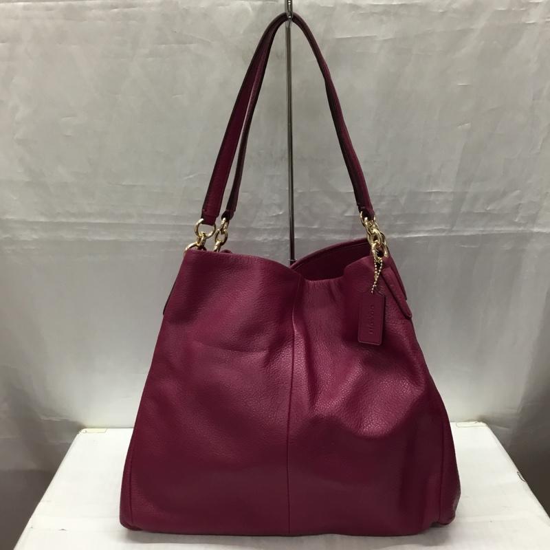 コーチ COACH トートバッグ トートバッグ F35723 レザー 無地 ボルドー / ボルドー /  レディース USED 古着 中古 10115581